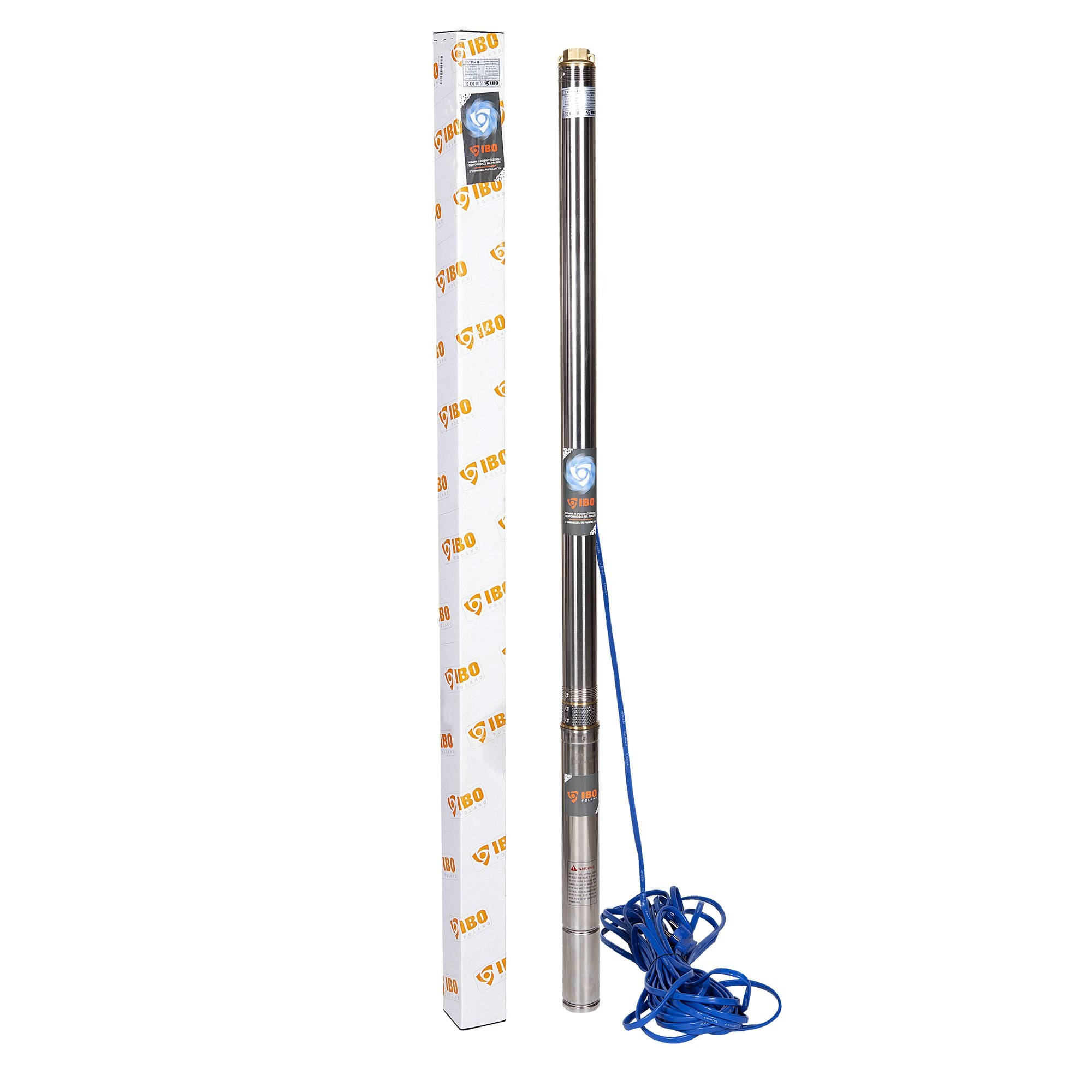 Pompa submersibila Ibo Dambat 2.5STM31, 0.55 kW, debit 45l/min, refulare 85m, cablu 20m