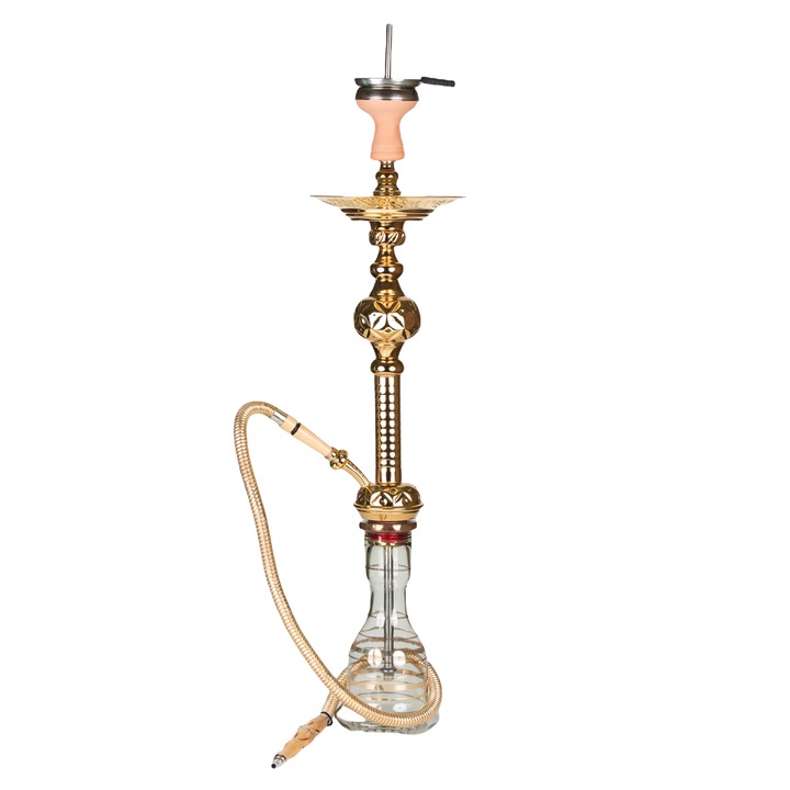 Narghilea Zomorada Gold cu creuzet cu sita