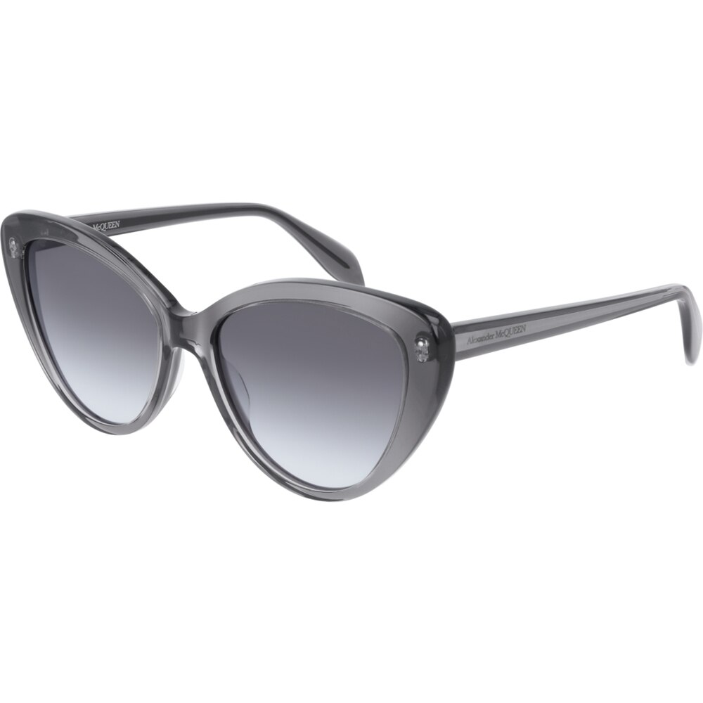 Ochelari de soare de dama Alexander McQueen AM0240S 001, Gri, 56 mm