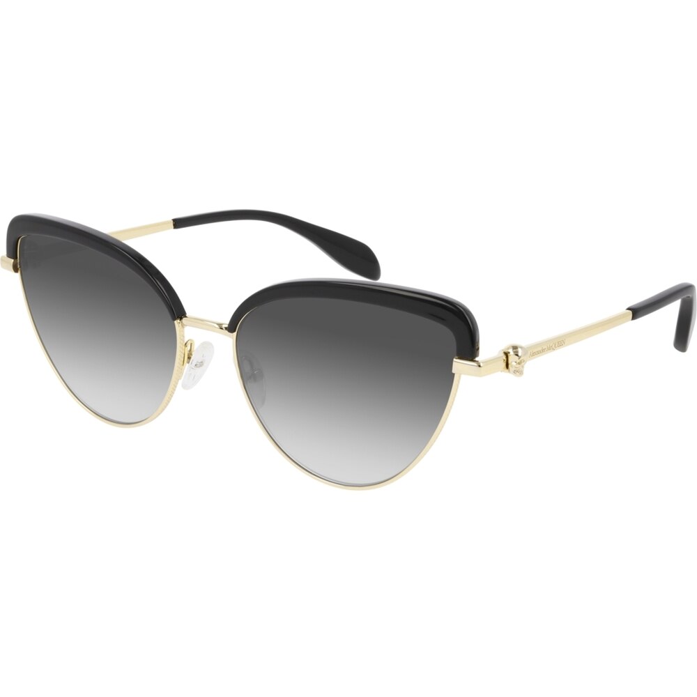 Ochelari de soare de dama Alexander McQueen AM0257S 001, Negru, 58 mm