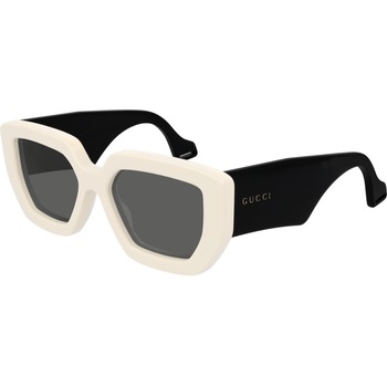 Ochelari de soare de dama Gucci GG0630S 001, Alb, 55 mm Ochelari de soare de dama Gucci GG0630S 001, Alb, 55 mm