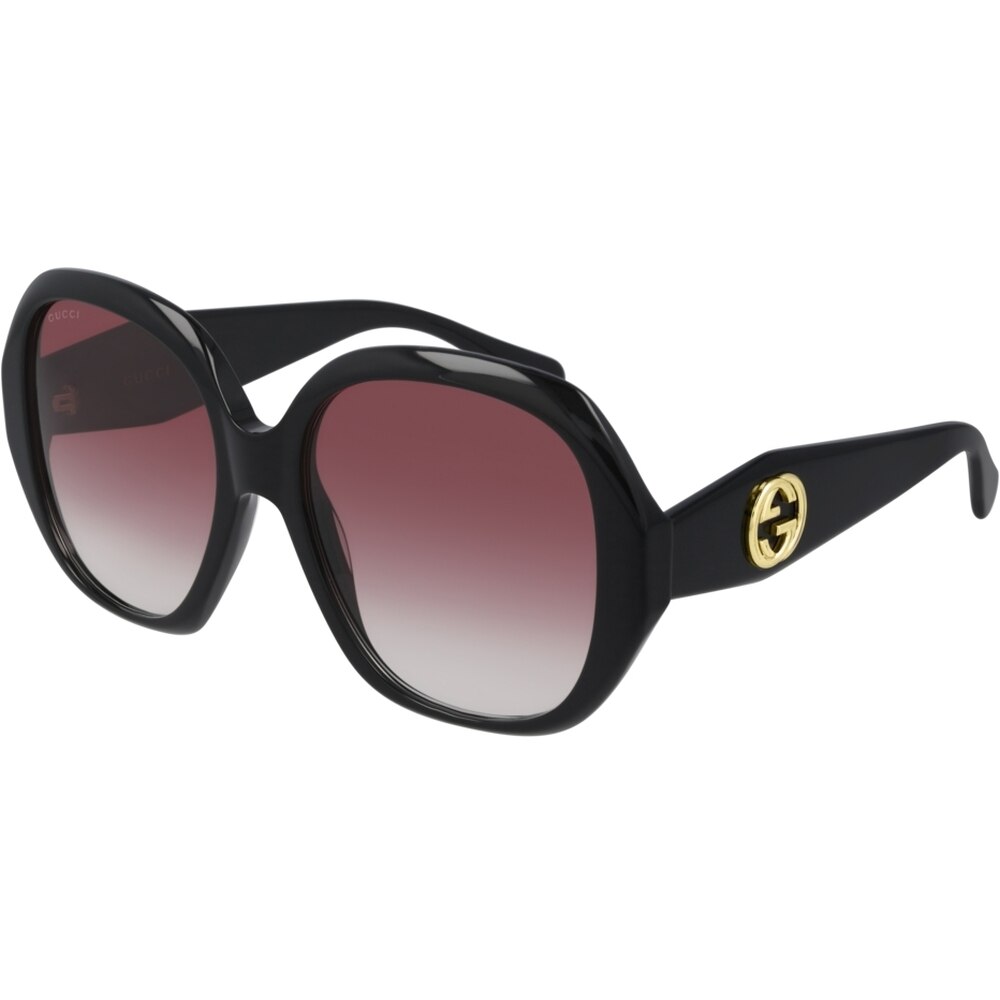 Ochelari de soare de dama Gucci GG0796S 002, Negru, 56 mm