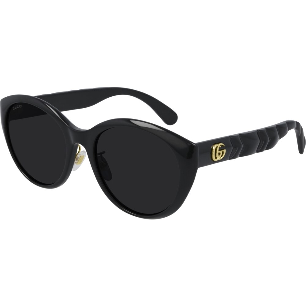 Ochelari de soare de dama Gucci GG0814SK 001, Negru, 56 mm