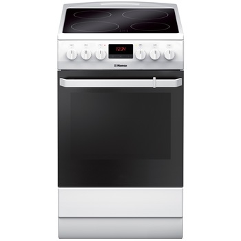 Aragaz Hansa FCCW59209, Plita vitroceramica, 4 zone gatit, Electric, Curatare abur, Grill, Clasa A, 50 cm, Alb Aragaz Hansa FCCW59209, Plita vitroceramica, 4 zone gatit, Electric, Curatare abur, Grill, Clasa A, 50 cm, Alb