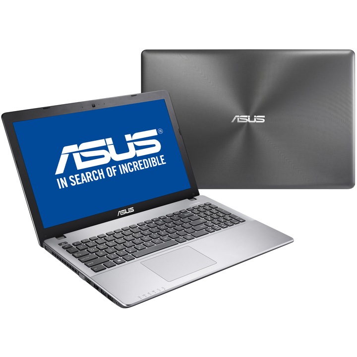 Laptop Asus X550CC-XX086D cu procesor Intel® Core™ i3-3217U 1.80GHz, Ivy Bridge, 4GB, 500GB, nVidia GeForce GT 720M 2GB, Free DOS, Matte Dark Gray