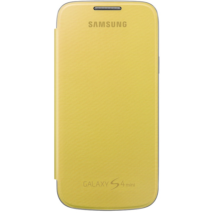 Калъф Samsung Flip Cover EF-FI919BYEGWW за Galaxy S4 Mini, Жълт