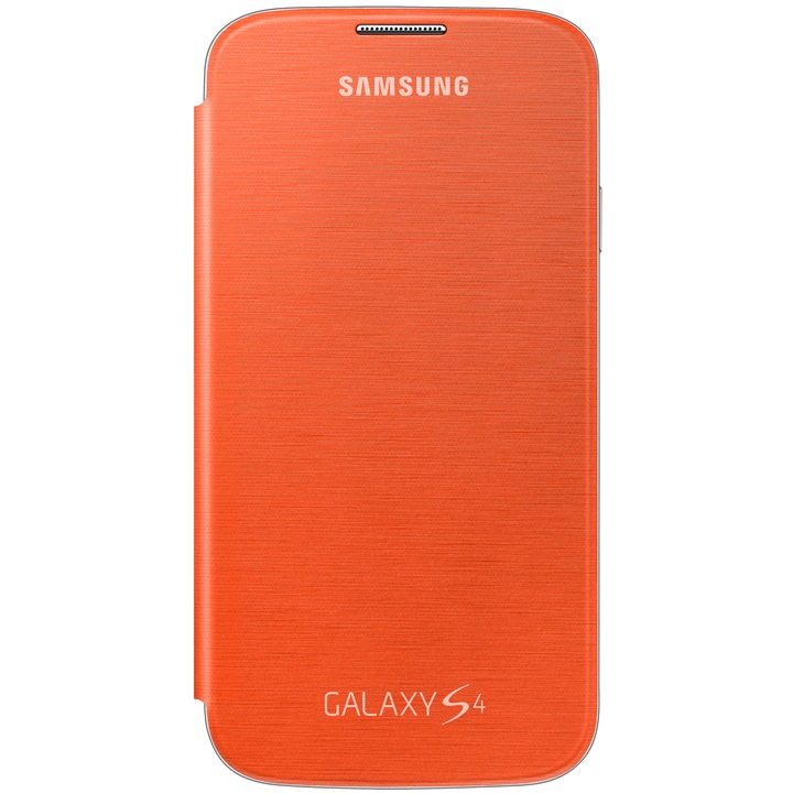 Защитен калъф Samsung Flip Cover EF-FI950BOEGWW за Galaxy S4 I9500/I9505, Оранжев