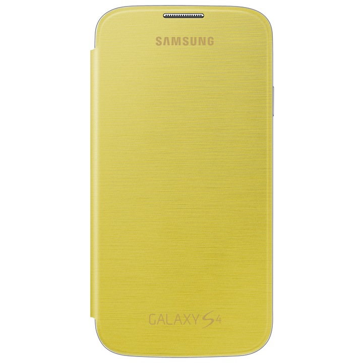 Калъф Samsung Flip Cover EF-FI950BYEGWW за Galaxy S4 I9500/I9505, Жълт
