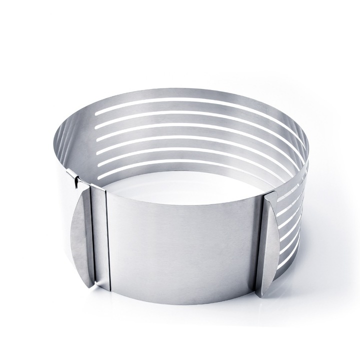 Ринг за рязане на торта, Регулируем, 8 см, 24-30 см, неръждаема стомана, 146COF