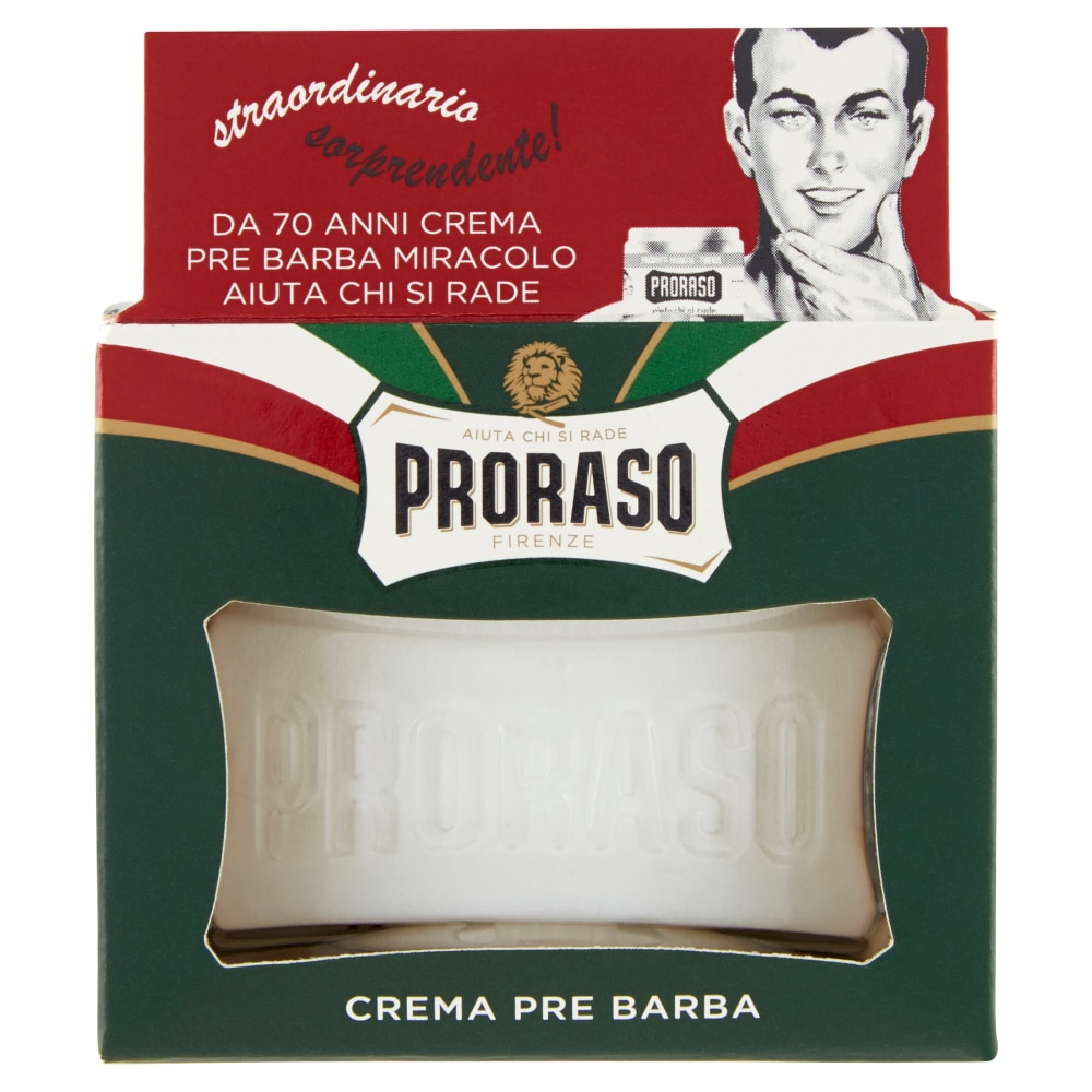 Crema Pre Barbierit Proraso cu Eucalipt si Mentol, 100 g