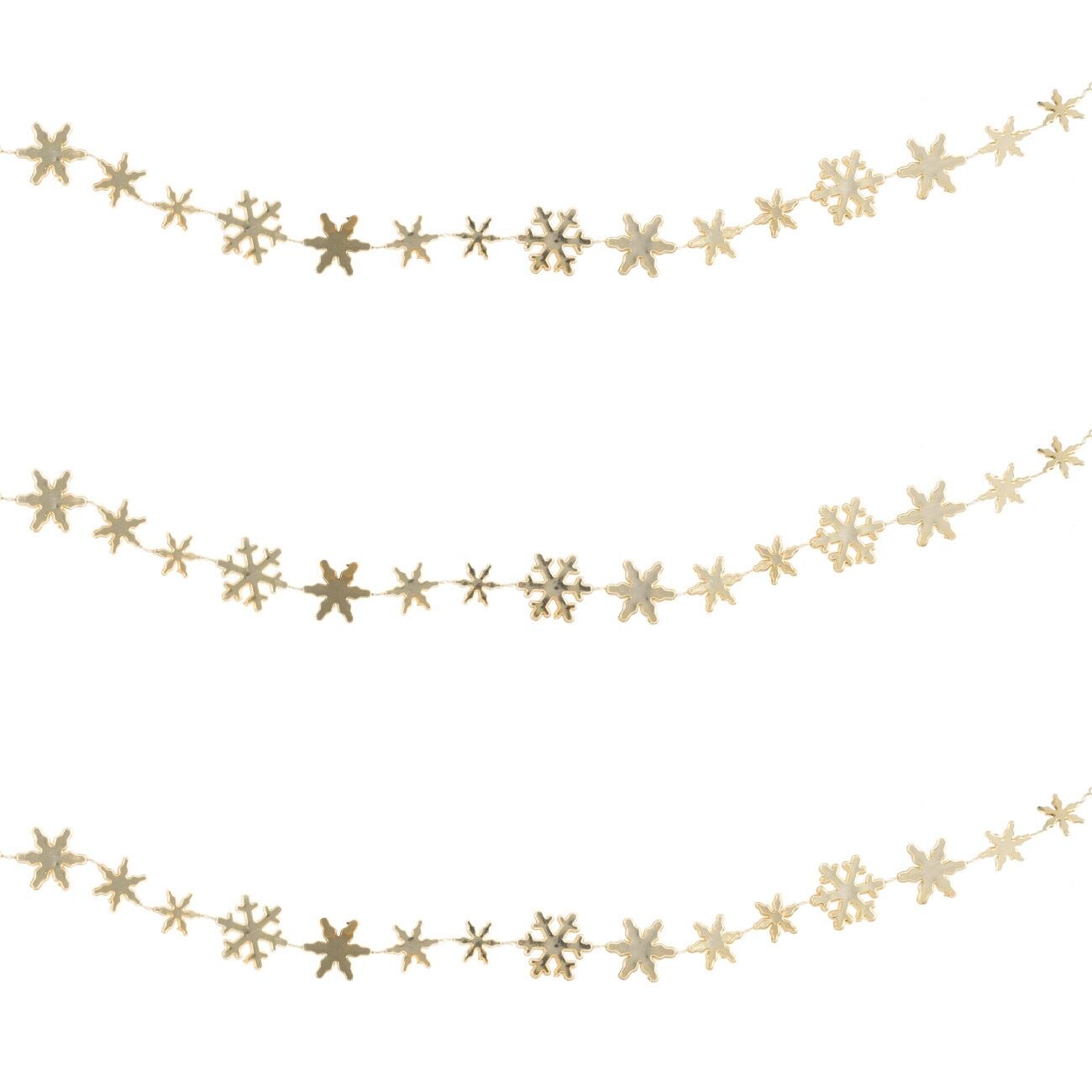 Sirag de margele decorative pentru brad de Craciun, model stelute, Marbest Grand Shop, galben, 5.5 m