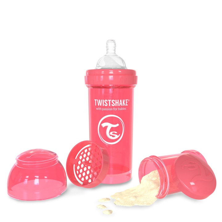 Шише Twistshake 260мл, Праскова
