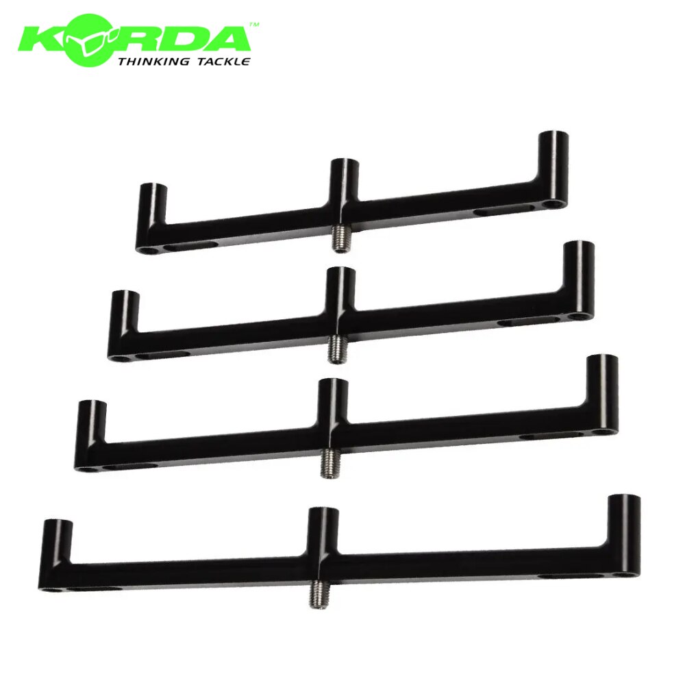 Accesoriu pescuit, tije aluminiu, negru, KORDA Singlez 3 Rod Buzzbar 11.5