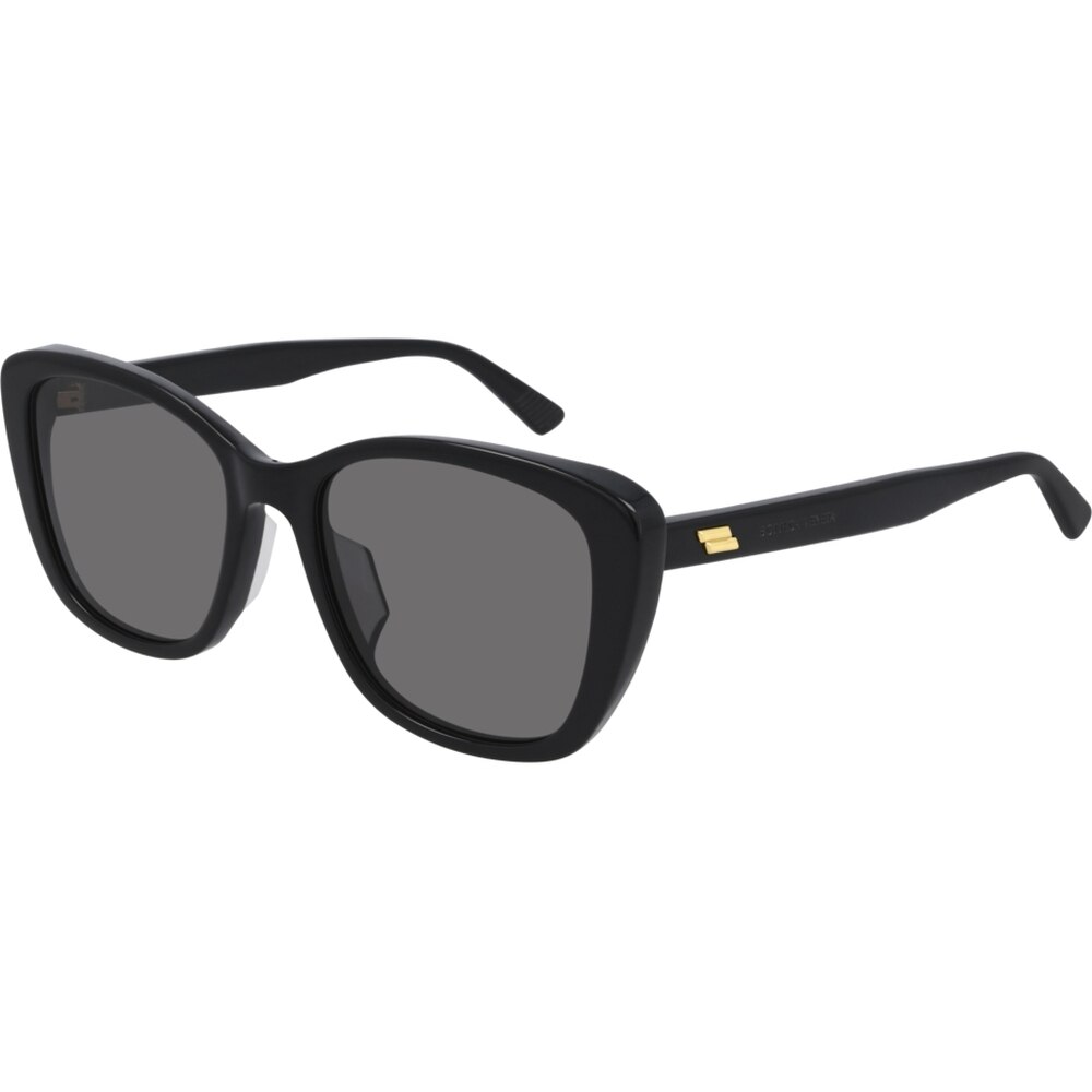 Ochelari de soare de dama Bottega Veneta BV1079SK 001, Negru, 55 mm