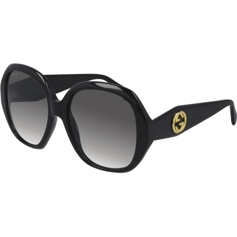 Ochelari de soare de dama Gucci GG0796S 001, Negru, 56 mm