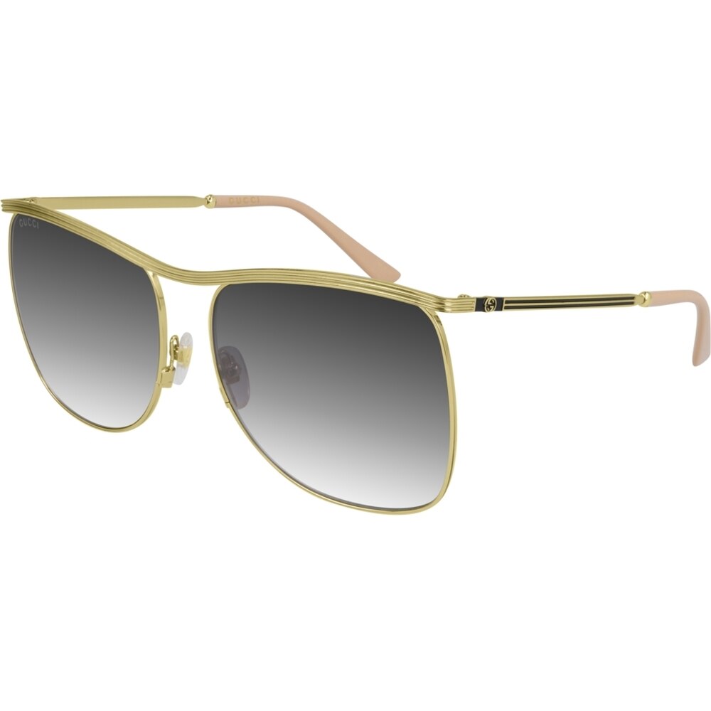 Ochelari de soare de dama Gucci GG0820S 001, Auriu, 63 mm