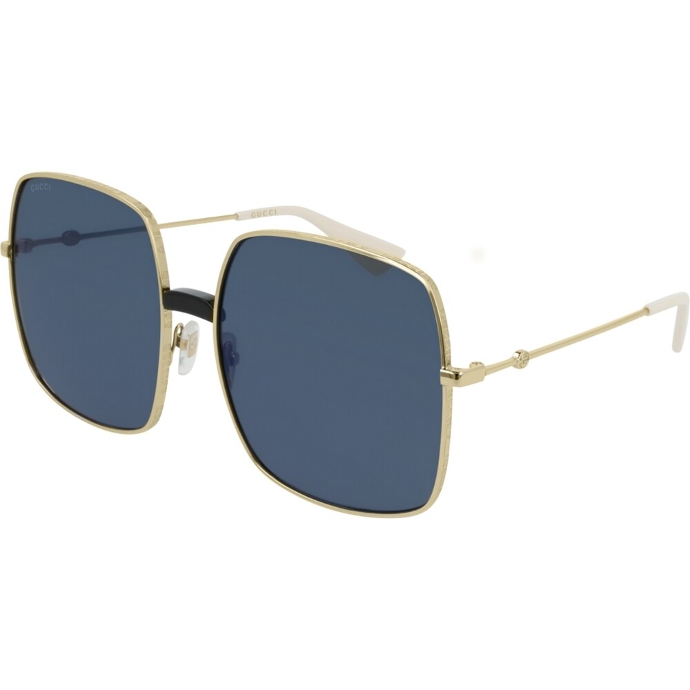 Ochelari de soare de dama Gucci GG0414S 001, Auriu, 60 mm