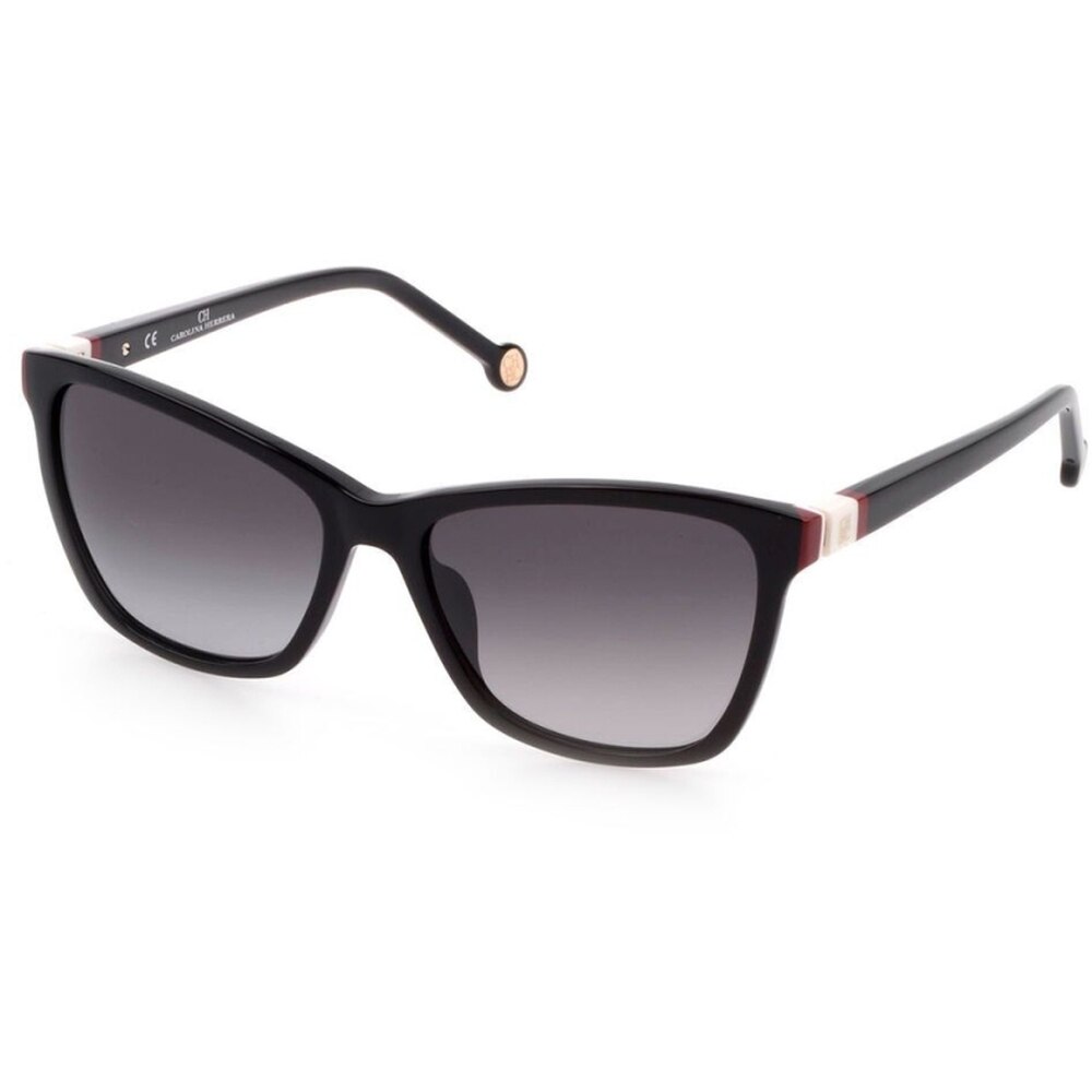 Ochelari de soare de dama Carolina Herrera SHE844 0700, Negru, 56 mm