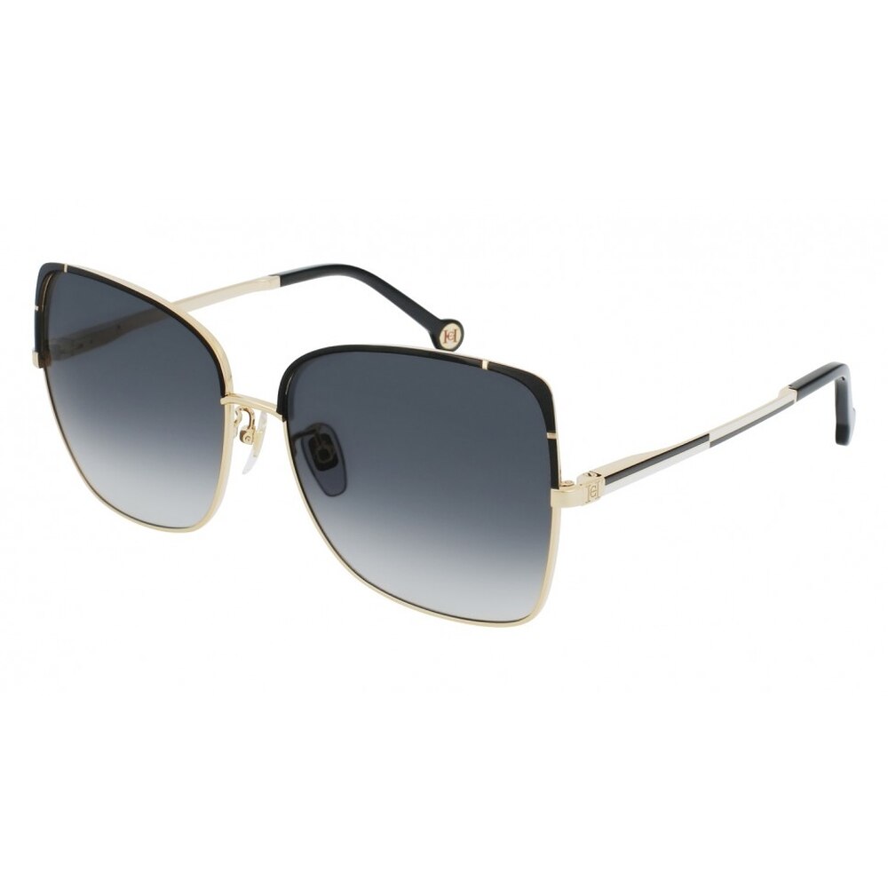 Ochelari de soare de dama Carolina Herrera SHE172 0301, Auriu, 59 mm