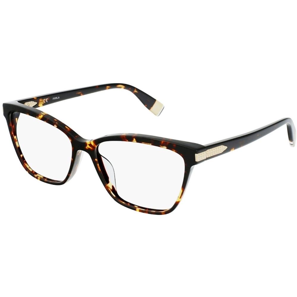 Rame ochelari de vedere pentru femei Furla VFU436 0714, Havana, 55 mm