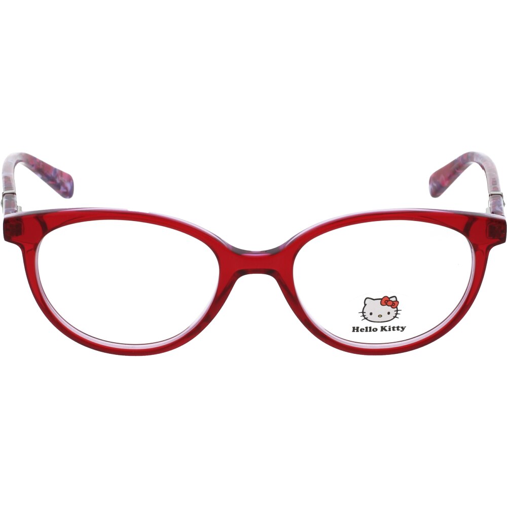 Rame ochelari de vedere pentru fete Hello Kitty HKAA154 C14, Rosu, 46 mm