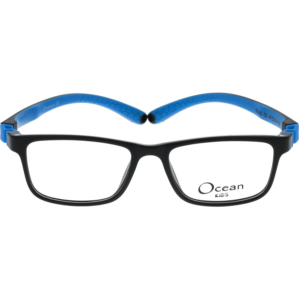 Rame ochelari de vedere pentru baieti ocean Kids TR52 C3, Negru, 47 mm