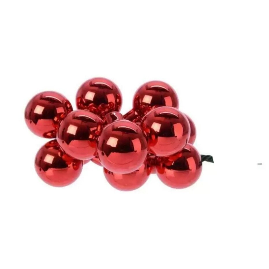 Instalatie ornamentala 10 LED-uri,decor glob,135 cm, rosu