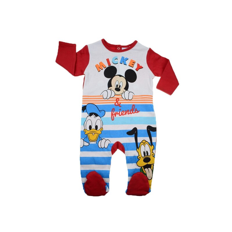 Salopeta cu maneca lunga pentru baieti Sun City Mickey Mouse TH0304-92-cm, Multicolor 92 CM