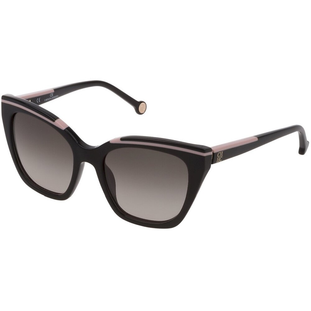 Ochelari de soare de dama Carolina Herrera SHE832N 0700, Negru, 54 mm