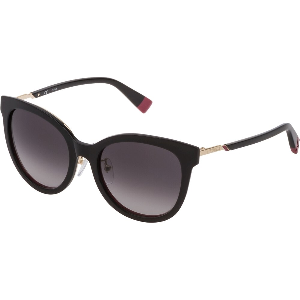 Ochelari de soare de dama Furla SFU308 700Y, Negru, 53 mm