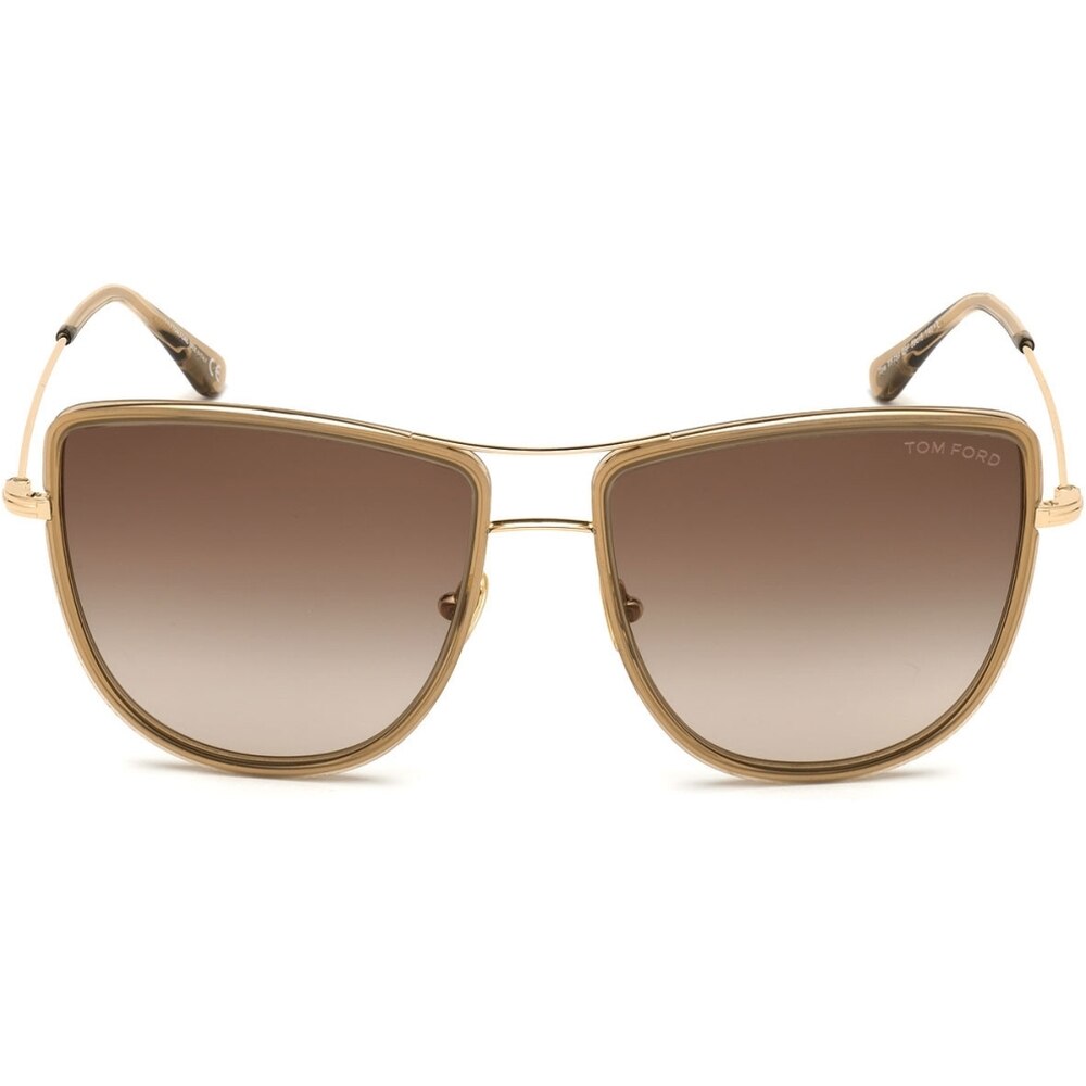 Ochelari de soare de dama Tom Ford FT0759 28F, Auriu, 59 mm