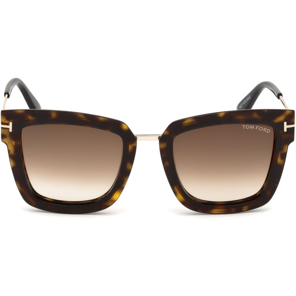 Ochelari de soare de dama Tom Ford FT0573 52F, Havana, 52 mm