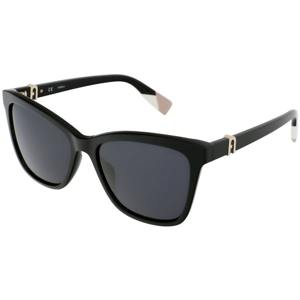 Ochelari de soare de dama Furla SFU468 0700, Negru, 55 mm