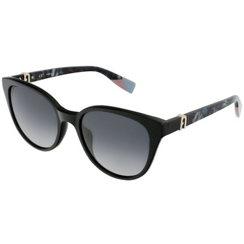 Ochelari de soare de dama Furla SFU469 700Y, Negru, 55 mm Ochelari de soare de dama Furla SFU469 700Y, Negru, 55 mm