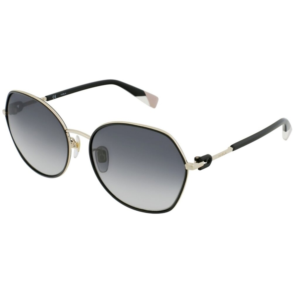 Ochelari de soare de dama Furla SFU459 0301, Auriu, 59 mm