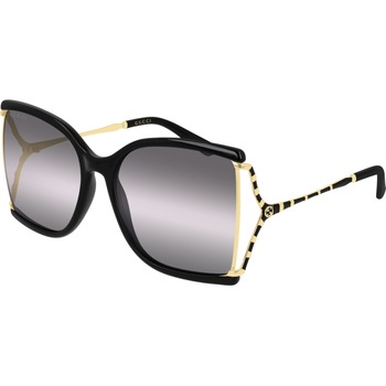 Ochelari de soare de dama Gucci GG0592S 002, Negru, 60 mm Ochelari de soare de dama Gucci GG0592S 002, Negru, 60 mm
