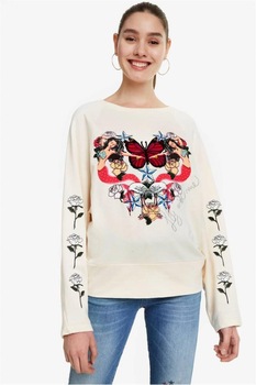 Bluza Desigual 19SWSK06, Crem, S Bluza Desigual 19SWSK06, Crem, S
