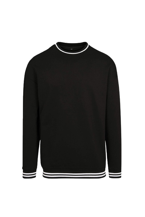 Bluza barbati Build Your Brand, Dungi, Bumbac, Negru/Alb