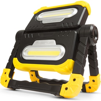 Proiector LED cu acumulator Phenom 18648, 2x10W, 2x1000 lm, intensitate reglabila, incarcare USB 5V, acumulator Li-ion 2x4000 mAh, IP43 Proiector LED cu acumulator Phenom 18648, 2x10W, 2x1000 lm, intensitate reglabila, incarcare USB 5V, acumulator Li-ion 2x4000 mAh, IP43