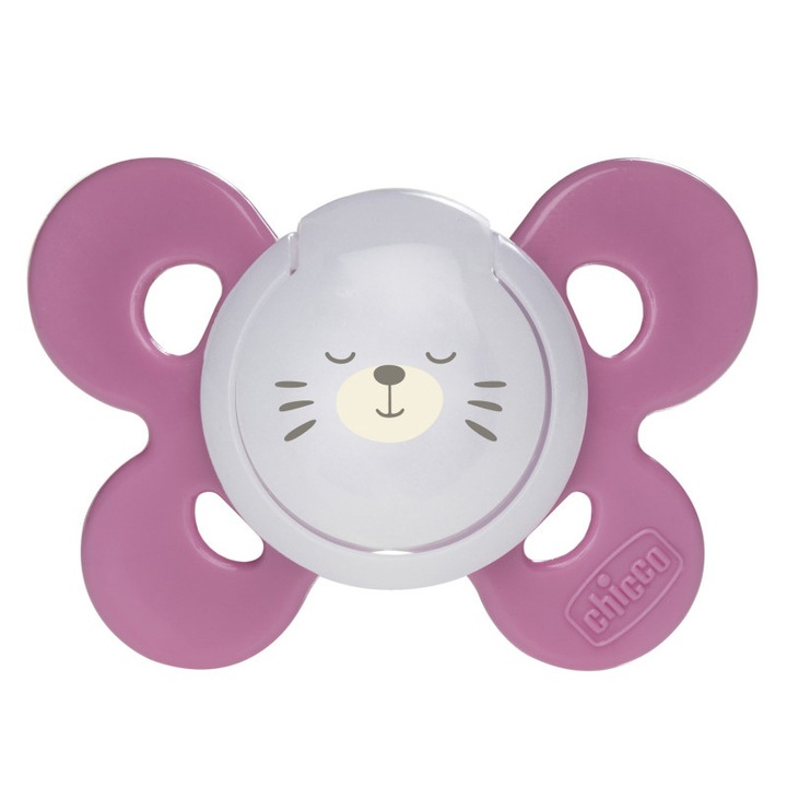 Suzeta ortodontica din silicon Chicco Physio Forma 059072M, Mov 1 an