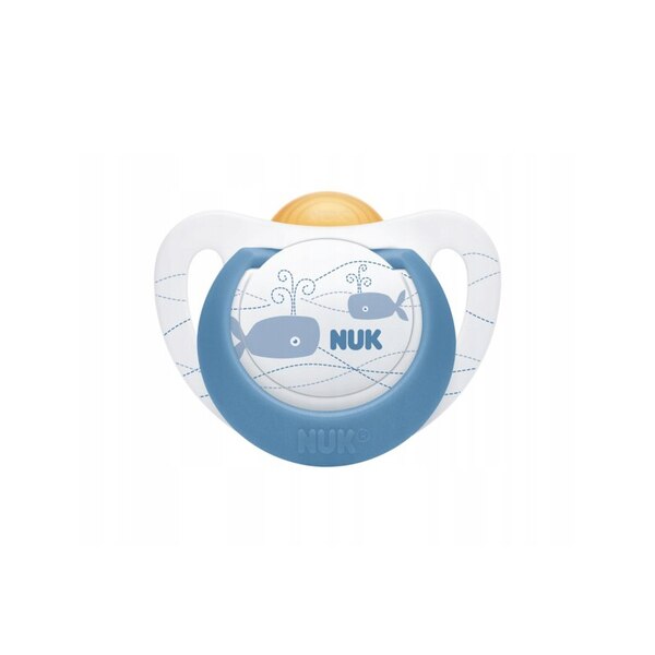 Suzeta ortodontica din latex Nuk Genius Color 737848A, Albastru 18-36 luni