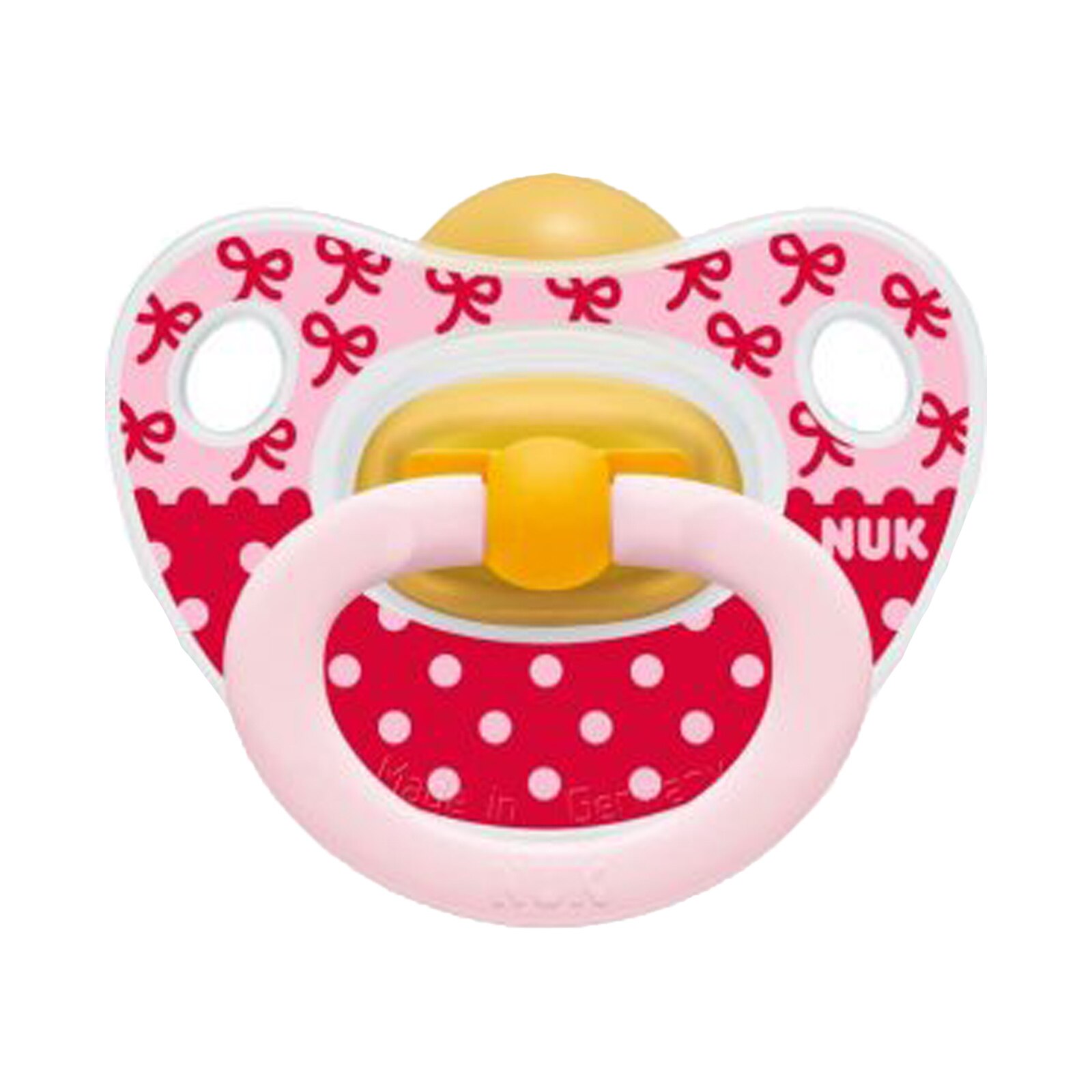Suzeta ortodontica din latex Nuk Classic 725738-1, Roz 0-6 luni