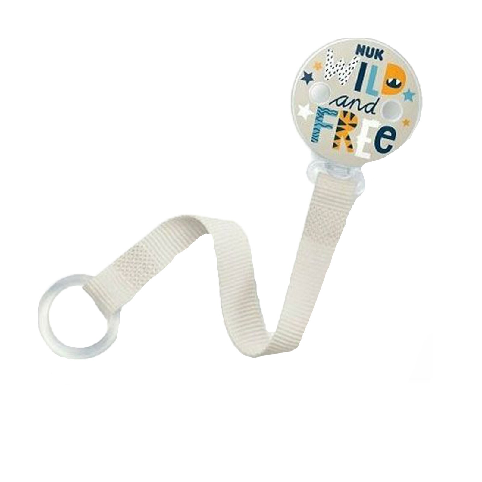 Lant pentru suzeta Nuk Scoother Band 750105-1, Bej 0+ luni