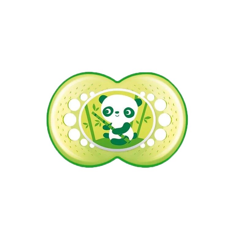 Suzeta ortodontica din silicon MAM Crystal 391323V, Verde 6+ luni