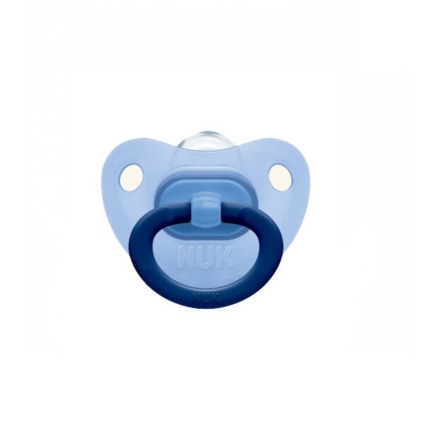 Suzeta ortodontica din silicon Nuk Fashion 735266A, Albastru 6-18 luni