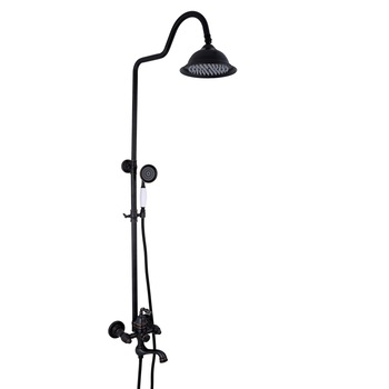 Coloana de dus TRENDY'S, negru antichizat cu trei functii Coloana de dus TRENDY'S, negru antichizat cu trei functii