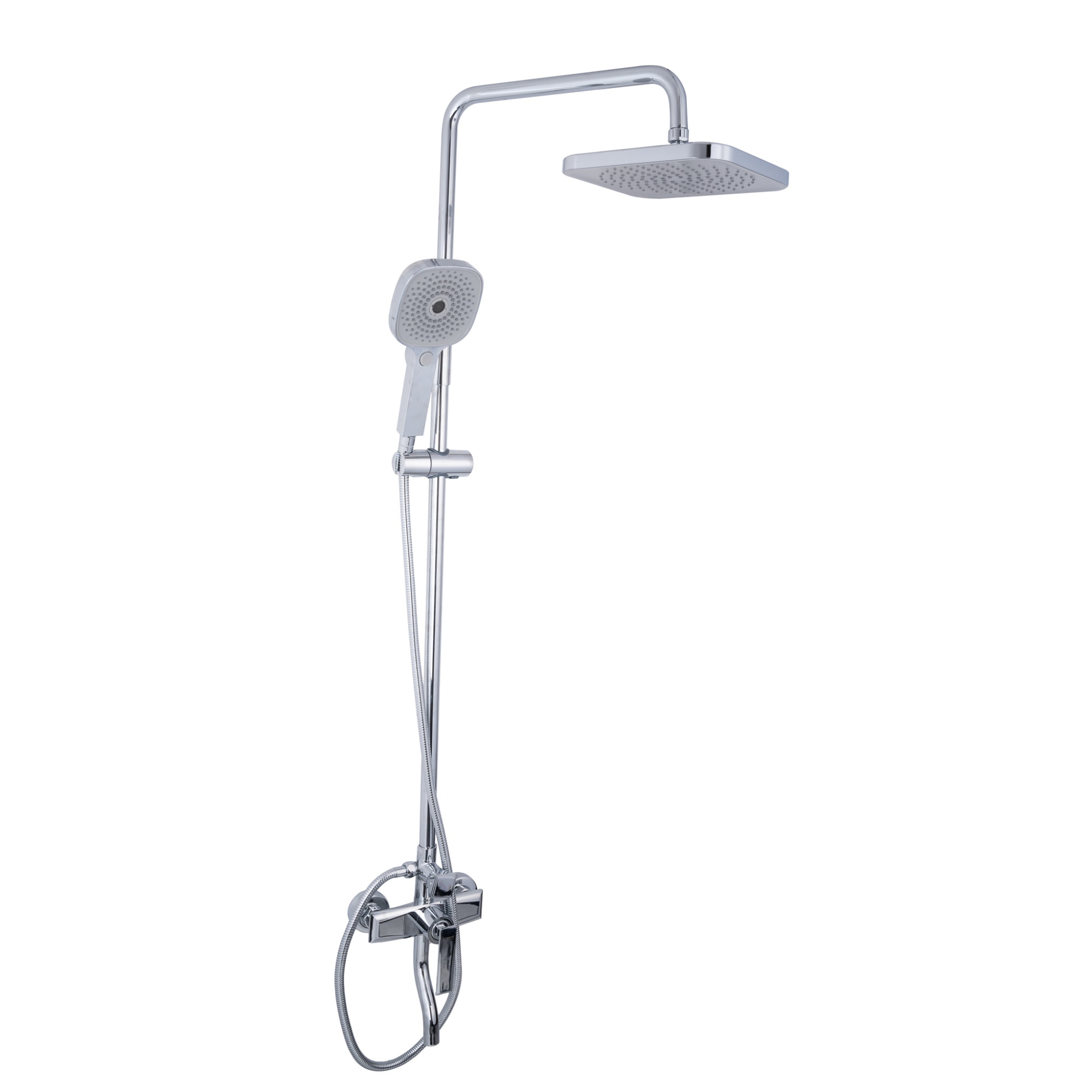 Coloana de dus, TRENDY’S, cu trei functii , crom lucios