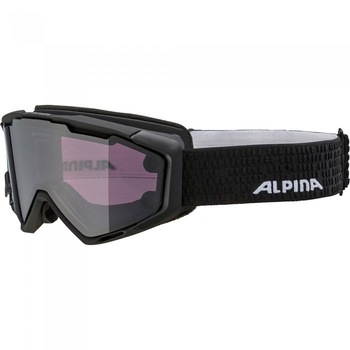 Ochelari ski Alpina Panoma MAG Q/S, Black Matt, marime L, lentile S1-S3 Ochelari ski Alpina Panoma MAG Q/S, Black Matt, marime L, lentile S1-S3