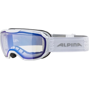 Ochelari ski Alpina Pheos S VM, White/Mirror Blue, marime M, lentila S1-2 Ochelari ski Alpina Pheos S VM, White/Mirror Blue, marime M, lentila S1-2
