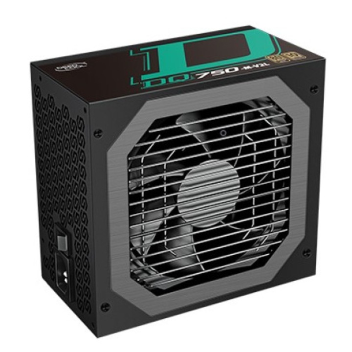 Захранване DeepCool DQ750-M-V2L, 750W, Active PFC, 80 Plus Gold, 120mm вентилатор, модулно